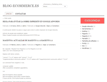 Tablet Screenshot of blog-ecommerce.es